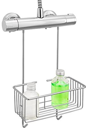 kowald ® Cesta de ducha para colgar en el grifo, 100% acero inoxidable