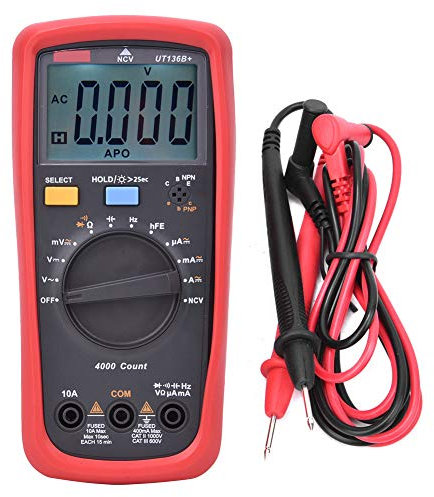 UNI-T UT136B+ Multímetro Digital Portátil Rango Automático Multímetro Digital Probador de Resistencia de Capacitancia Potencia Automática Robusto Para Ingeniería Eléctrica