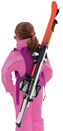 Wantalis Enfant Rose, SkiBack Bambino-Porta Sci, Colore: Rosa Ragazza