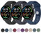 Vancle 3 Piezas Correa de Reloj de 22mm para Xiaomi Mi Watch Color Sport/S1/S1 Active/S3/2/2 Pro, Pulseras Deportivas de Silicona de Repuesto