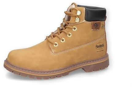 Dockers by Gerli Bottes de combat pour homme, chaussures de sport et d'extérieur, imperméables, doublure chaude, Golden Tan 910, 42 EU