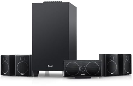 Teufel CONSONO 25 Concept 5.1 Surround Soundsystem, Komplettsystem Heimkino mit integriertem AV-Receiver & Bluetooth, Dolby Audio, USB-C-Soundkartenfunktion, HDMI ARC CEC für Games, Filmton und Musik