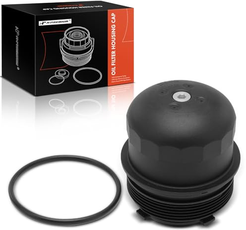 A-Premium Oil Filter Housing Cap Assembly Compatible with Volvo XC60/XC90/S60/S90 2018-2022, XC40 2019-2022, V60 2018-2022, V90 2018-2021, V90 Cross Country 2020-2022, Replace# 32140027