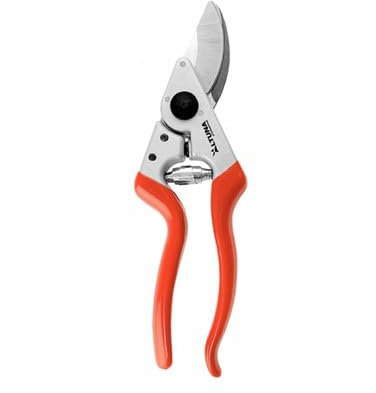 Altuna Hand-Gartenschere für Linkshänder, Aluminium, 21 cm, Bypass-Schnitt, professionelle Gartenarbeit und Weinlese, kleine und ergonomische Gartenschere