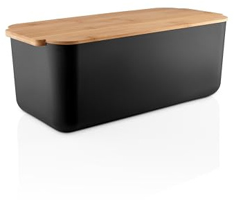 EVA SOLO | Brotkasten | Bietet ansprechende Aufbewahrung, um Brot frisch zu halten | Dänisches Design und Funktionalität | Schwarz