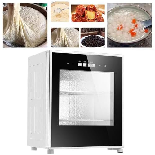 Rusopobe Fermentatore per Pane Professionale, 40L Elettrico per lievitazione della Pasta, Scatola per lievitazione del Pane, umidità, Temperatura e Tempo Regolabili