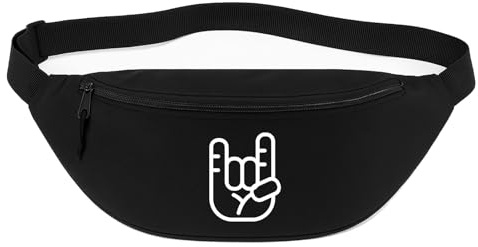 Huuraa sac banane Fourchette à frites Sac bandoulière cadeau noir 2,5 litres Fourchette à frites Présent