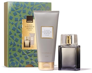 AVON Set de Regalo TTA Today Él Eau de Toilette y Gel de Ducha 2 en 1 75ml | Set de fragancia fresca con notas de vainilla, vetiver, neroli, para regalar y completar la rutina de hombre