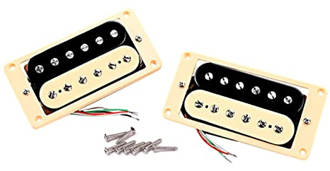 Ensemble de micros à double bobine et chevalet pour guitare électrique Humbuckers Accessoires de guitare électrique Facile à installer Chevalet et manche