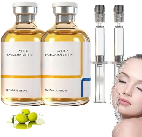 Sérum anti-rides au saumon, Sérum visage au saumon, Ampoule liftante et raffermissante légère, Essence anti-rides rajeunissante au collagène, Atténue les signes de l'âge (2PCS)