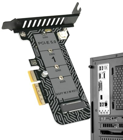 Scheda PCIe Supporto Unità Disco Rigido 64 Gbps | Scheda di Espansione PCIe Per L'Impiego In Computer Da Tavolo, Computer Portatile, Dispositivo Di Controllo Di Rete E