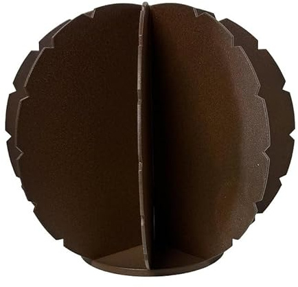 t1t Cactus Décoratif en Acier, Boule Design Moderne, Brun Rouille, 25 x 21,5 cm, Style Extérieur/Intérieur, Fabrication Artisanale Française, sans Assemblage Requis