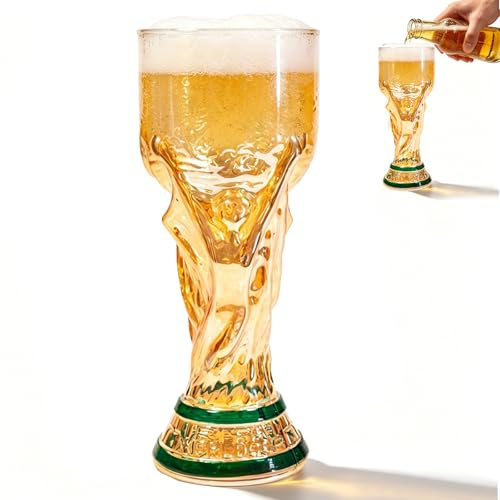 Jarra de cerveza de fútbol de 500 ml, jarra de cerveza del Mundo para observar fútbol, divertidas jarras de fútbol creativas, regalos para hombres aficionados al fútbol, vasos de cerveza de fútbol