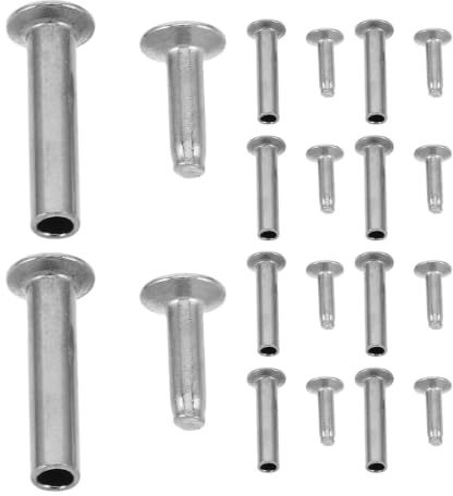 Abaodam 10 Pièces Rivet de Fixation pour Manche de Spatule, Rivet de Manche de Pelle, Métal Argenté, Forte Connexion, Compatible Spatule et Louche, Bricolage et Réparations Maison