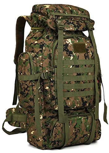 W WINTMING Hiking Backpack for Men 70L/100L Camping Backpack Military Rucksack Molle 3 Days Assault Pack for Climbing