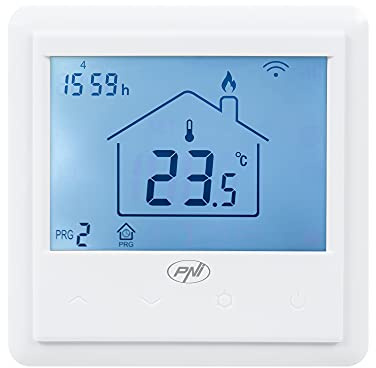 Thermostat Intelligent intégré WiFi PNI CT25PE, contrôle Internet, Chauffage au Sol électrique, Application Mobile Tuya Smart