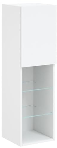 vidaXL Mueble para TV con Luces LED Blanco 30,5x30x102 cm