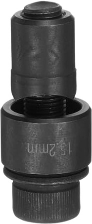QUARKZMAN Blechlochstanze 15,2 mm aus Lagerstahl präzises Schneiden manuelle Durchschlagwerkzeug-Set für Metallblech, Spüle, Edelstahl, Schwarz