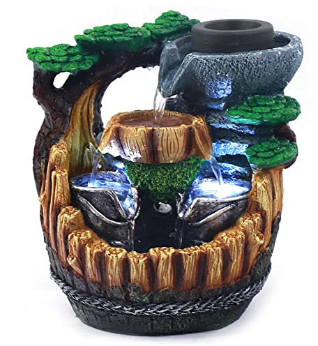 Loobiiny LED Decorative Fontaines Interieur Cascade Fontaine Decorative Fontaine Bureau Interieur Fontaine Zen Fontaine A Eau Interieur Fontaines Table
