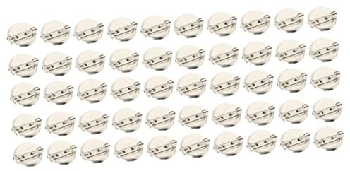 DEARMAMY 200 Stk stein zubehör selber machen Brosche Handwerk Brosche für Schmuck leeres Broschentablett DIY Brosche Zubehör Silberne Brosche Basis schmuck brosche basis Zeitbasis