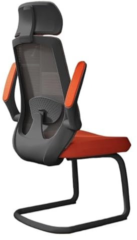 Shihan-2015 Sillas de Oficina Silla de Escritorio ergonómica de Las sillas de Escritorio de Oficina con la Silla ejecutiva Ajustable de la Ayuda Lumbar de la barandilla Silla de Escritorio(Orange)