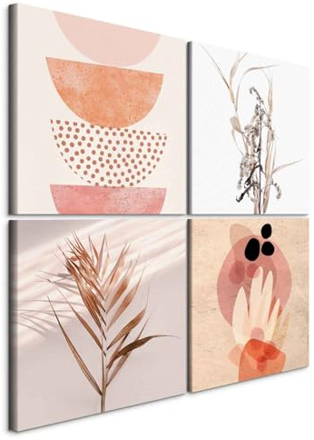 murando - Akustikbild Set Tiere, 40x40 cm, 4-teilig, Schlafzimmer, modern | Verbessert Raumakustik, reduziert Hall, ideal fürs Büro oder Wohnzimmer, hochwertige Verarbeitung, schnelle Montage, stilvoll