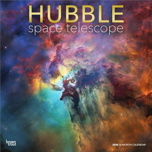 Hubble Space Telescope 2026 12 X 24 Inch (Hanging) Monthly Square Wall Calendar Foil Stamped Cover Plastic-Free