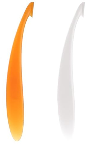 OAOSDH 2 Stücke Orangenschäler, Obstschäler, Kreatives Gadget, Manuelles Schäler, Küchenwerkzeuge (Orange, Weiß).
