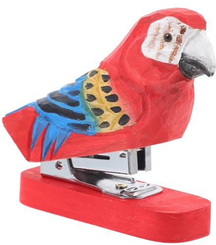 HOODANCOS Wooden Animal Stapler Cute Desktop Stapler for Office Stationery for School Supplies and Home Office Use