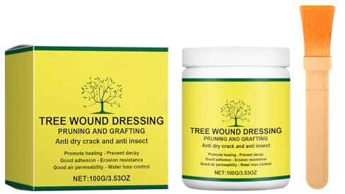 Mastic pour plaies d'arbres, 100 g, cire pour greffage et protection des plantes, protection hivernale, jardin extérieur, fruits, bonsaï,
