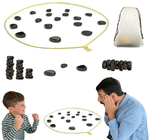 CNMTCCO Magnetic Game - 20 Magnetic Pieces with Lanyard and Storage Bag, Portable Game for Teens and Adults, Ideal for Travel, Office, Concentration Training Gifts
