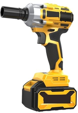 NGTFDCP Power Impact Wrench， Cordless Brushless Impact Wrench Electric Power Drill Tool for Scaffold Work and Home Repair,for Car Home