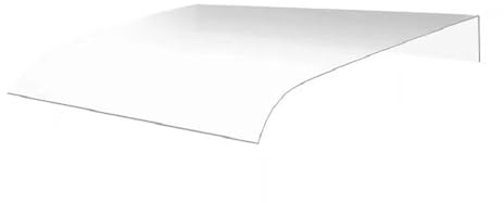 Invisible Canopy for Door/Window 40x120cm Polycarbonate Curved Awning Silent Rain Shelter Outdoor Protection for Home Facades Weather-Resistant Entrance Cover.