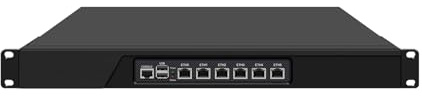 1U Firewall Hardware Network Security Appliance, PFSense, Untangle, OPNsense, VPN, Router PC, I3 3217U, RJ08, 6 x I211 I210 LAN, Console, VGA, 2G RAM, 32G SSD
