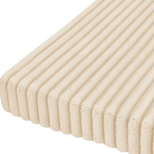 Yekuhe Bankauflage 120x40 100x40 150x50 160x40 200x40, 3CM Dicke Cord Bankkissen, Waschbare Sitzauflage Sitzkissen Bank, Gartenbank Auflage, Sitzpolster Bankpolster(Color 3,180x55 cm)
