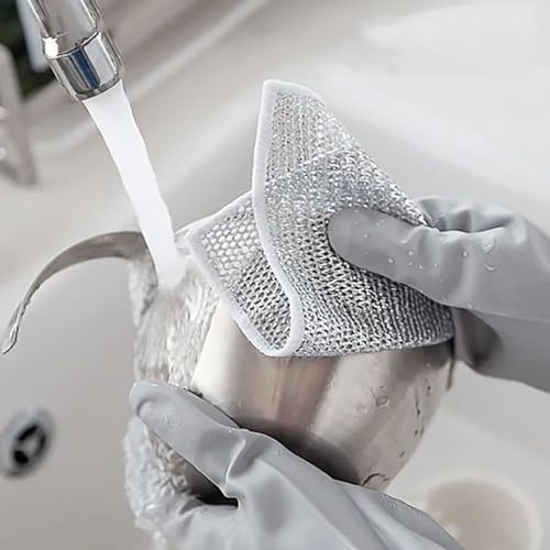 Taidda Straccio per Lavare i Piatti in Filo D'acciaio Rimozione Efficace della Ruggine e delle Macchie per la Cucina Domestica 1 Pz