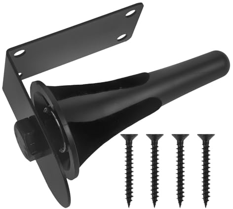 INOOMP Gancio da Muro Nero per Clarinetto e Flauto, Supporto Multifunzione in Plastico e Ferro per Esposizione e Stoccaggio Ottimale degli Strumenti a Fiato