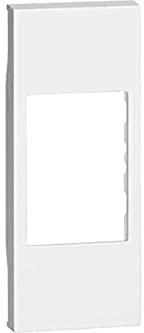Bticino KW07 Cover Living Now da Applicare su Connettori RJ, A/V e Lampada di Sicurezza, 1 Modulo, Colore Bianco