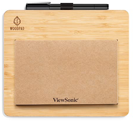ViewSonic ID0730 7.5 Inch Portable Digital Writing Pen Pad with Battery Free Ink Pen for Sketching, Drawing, Graphic Design, Remote Teaching, Distance Learning Supports Windows, Mac, Android