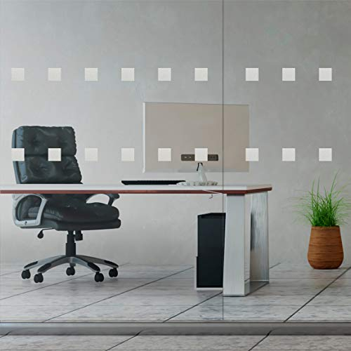 Glass Alert Ablenkungsmarker, Glasaufkleber für Glastüren (Quadrate)