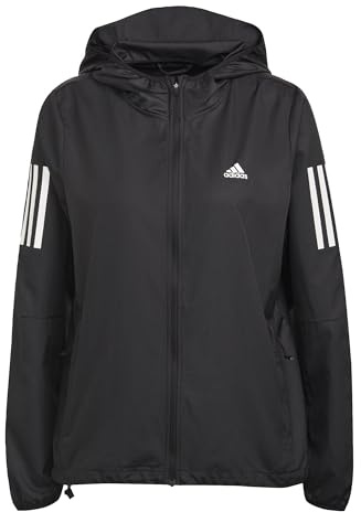 adidas Damen Own The Run Hooded Running Windbreaker, Black, S