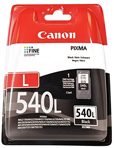 Canon PG-540L Cartridge Size L Black (Blister Packaging)
