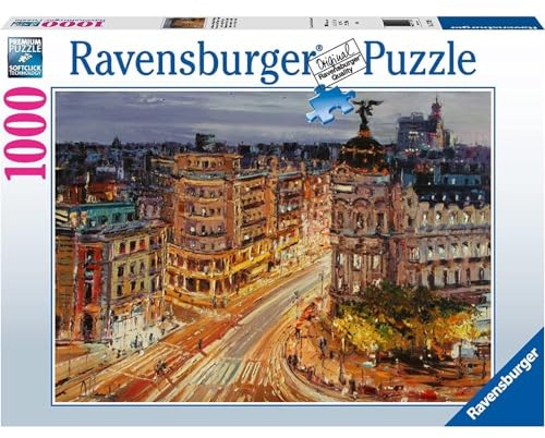 Ravensburger Puzzle 2D 1000 elementów: Madryt, Stary Design