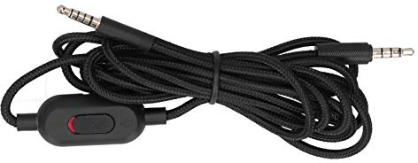 Ejoyous Audio-Aux-Kabel für Wired G433 G233 G Pro G Pro X Gaming-Headsets, 3,5 mm g pro x Ersatzkabel Lautstärkeregler mit Lautstärkeregelung und Mikrofonsteuerung