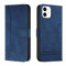 Trugox Handyhülle für Apple iPhone 12 Mini Hülle Klappbar Klapphülle mit Kartenfach Handytasche Handy Schutzhülle Tasche Leder Wallet Flip Case Slim Book Cover - Blau