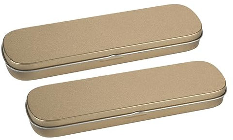 EXCEART 6 Piezas Caja De La Pluma Lata De Almacenamiento De Estaño Cajas De Lapices Lata De Lápiz Portalápices De Latas Rectangulares Estuche De Lata Hoja De Hierro Oficina Mini Hojalata