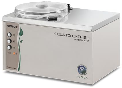 Nemox Gelato Chef 5L Automatic Ice Cream and Gelato Maker, Professional Grade, Home and Commercial Use