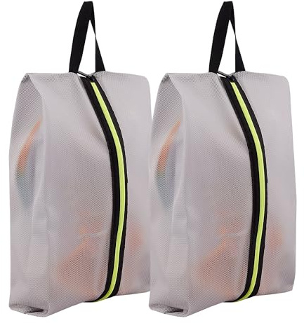 Reise Schuhbeutel, 2 stück wasserdichte Reiseschuhtasche, Schmutzabweisende Schuhtasche, Reißverschluss Schuhaufbewahrungstasche, Geeignet für die Aufbewahrung Während der Reise oder zu Hause (M)