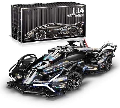 highdar Technik Sportwagen Bausteine Sets, 1148 Klemmbausteine 1:14 Supersportwagen Modellbausatz, Geschenke für Erwachsene