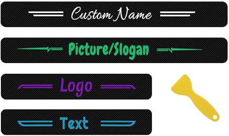 Custom Car Door Sill Protectors, Carbon Fiber Design, Personalized Fit for All Vehicles